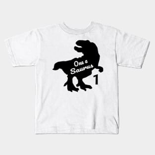 Dinosaur One Birthday Kids T-Shirt